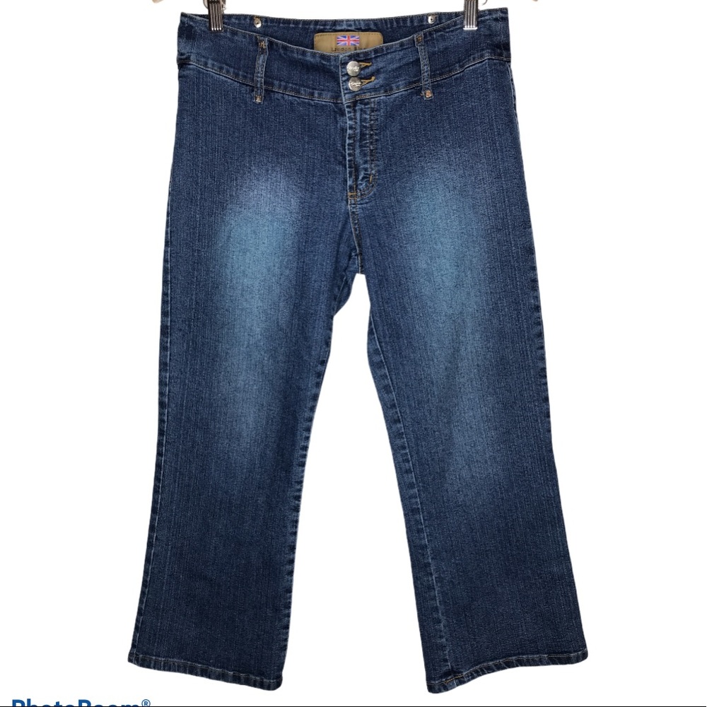 London Blue cropped denim Capri jeans size 11/12